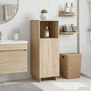 Imagine vidaXL Dulap pentru baie Stejar Sonoma 36, 5 x 38 x 95 cm
