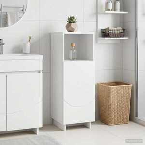 Imagine vidaXL Dulap pentru baie Alb foarte lucios 36, 5 x 38 x 95 cm