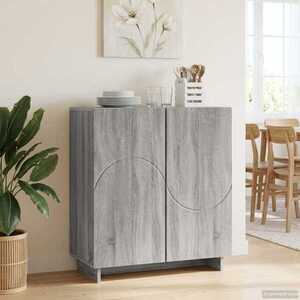 Imagine vidaXL Bufet Sonoma gri 67 x 34, 5 x 75 cm Lemn prelucrat