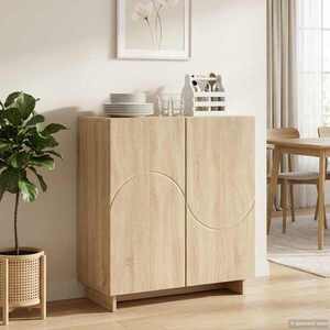 Imagine vidaXL Bufet Stejar Sonoma 67 x 34, 5 x 75 cm Lemn prelucrat