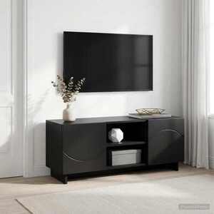 Imagine vidaXL Support TV 90 x 34.5 x 40 cm Negru Lemn prelucrat
