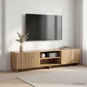 Imagine vidaXL Support TV 179.5 x 34.5 x 40 cm Stejar Artizanal Lemn prelucrat