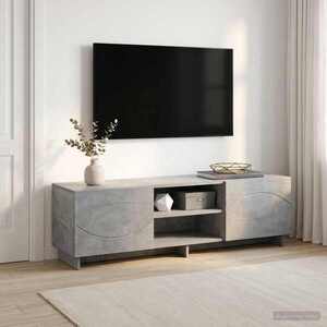 Imagine vidaXL Support TV 140 x 34, 5 x 40 cm Gri Beton Lemn prelucrat