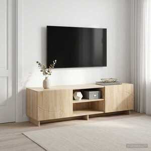 Imagine vidaXL Support TV 140 x 34, 5 x 40 cm Stejar Sonoma Lemn prelucrat