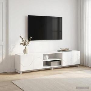 Imagine vidaXL Support TV 179.5 x 34.5 x 40 cm Alb Lemn prelucrat