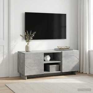 Imagine vidaXL Support TV 90 x 34.5 x 40 cm Gri Beton Lemn prelucrat