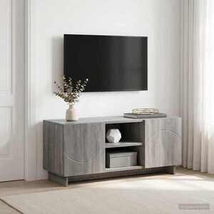 Imagine vidaXL Support TV 90 x 34.5 x 40 cm Sonoma gri Lemn prelucrat