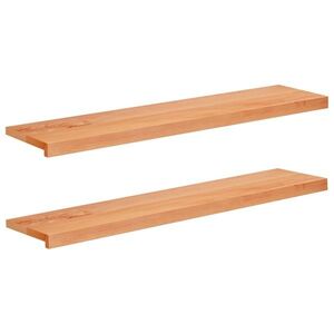 Imagine vidaXL Pervazuri 2 buc. Vopsea 110 x 30 x 2 cm Lemn de fag masiv