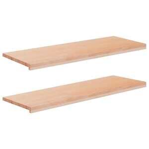 Imagine vidaXL Pervazuri 2 buc. natural 110 x 40 x 2 cm Lemn de fag masiv