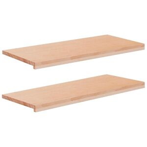 Imagine vidaXL Pervazuri 2 buc. natural 90 x 40 x 2 cm Lemn de fag masiv