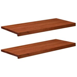 Imagine vidaXL Pervazuri 2 buc. Maro 100 x 40 x 2 cm Lemn de fag masiv
