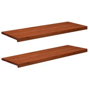 Imagine vidaXL Pervazuri 2 buc. Maro 110 x 40 x 2 cm Lemn de fag masiv