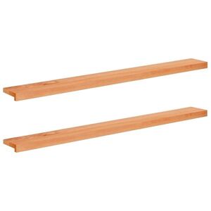 Imagine vidaXL Pervazuri 2 buc. Lacuit 160 x 20 x 2 cm Lemn de fag masiv
