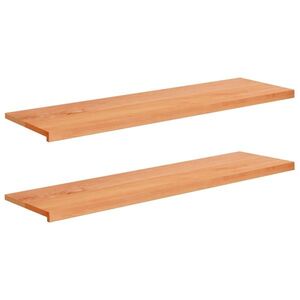 Imagine vidaXL Pervazuri 2 buc. Lacuit 160 x 40 x 2 cm Lemn de fag masiv