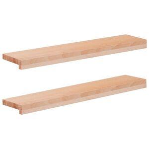 Imagine vidaXL Pervazuri 2 buc. natural 70 x 20 x 2 cm Lemn de fag masiv