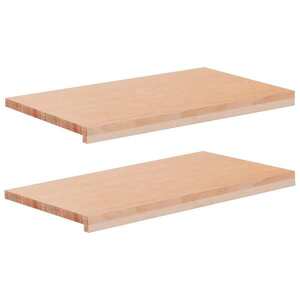 Imagine vidaXL Pervazuri 2 buc. natural 70 x 40 x 2 cm Lemn de fag masiv
