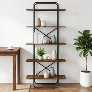 Imagine vidaXL Raft pentru cărți 5 niveluri 80 x 35 x 175, 5 cm PB