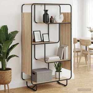 Imagine vidaXL Bufet înalt Stejar Sonoma 80 x 37.5 x 144 cm Lemn compozit
