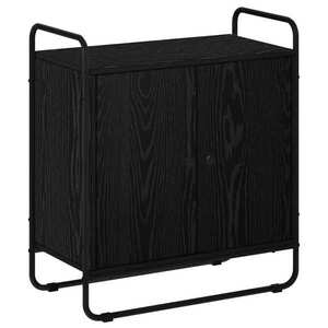 Imagine vidaXL Bufet Stejar Negru 68 x 35 x 75 cm Lemn prelucrat