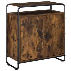 Imagine vidaXL Bufet Stejar fumuriu 68 x 35 x 75 cm Lemn compozit