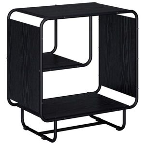 Imagine vidaXL Bufet Stejar Negru 60 x 37, 5 x 64, 5 cm Lemn prelucrat
