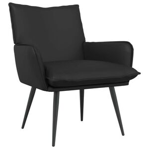 Imagine vidaXL Fotoliu Negru Piele artificială