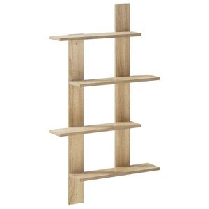 Imagine vidaXL Raft de perete Stejar Sonoma 61 x 13, 5 x 88 cm Lemn prelucrat