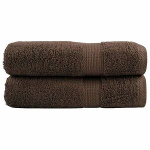 Imagine vidaXL Prosoape de duș premium, SOLUND 2 buc maro 70x140cm 600 gsm