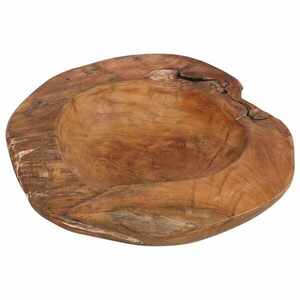 Imagine vidaXL Fructieră JEPARA Ø 40 cm Lemn solid de tec Rotund Maro Teak