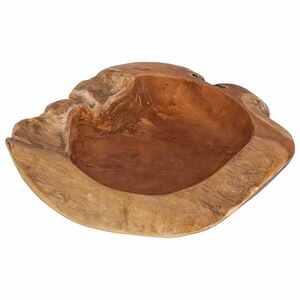 Imagine vidaXL Fructieră JEPARA Ø 50 cm Lemn solid de tec Rotund Maro Teak