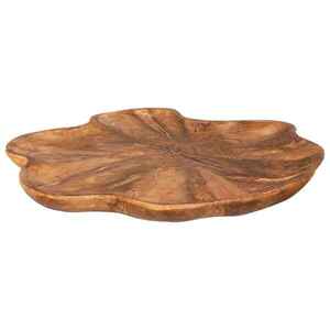 Imagine vidaXL Fructieră JEPARA Maro Teak Ø 40 cm Lemn solid de tec