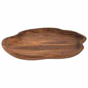 Imagine vidaXL Fructieră JEPARA Maro Teak Ø 50 cm Lemn solid de tec