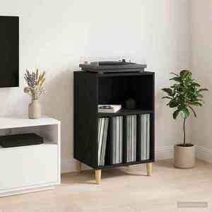 Imagine vidaXL Suport pentru pick-up Stejar Negru 47 x 39, 5 x 74, 5 cm