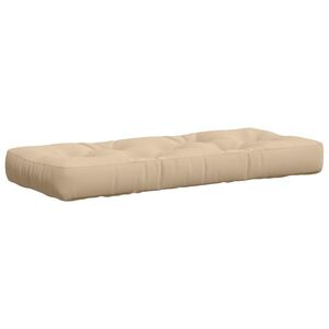 Imagine vidaXL Perne pentru Palet VIANEN 100% Polyester Crem 120 x 40 x 12 cm