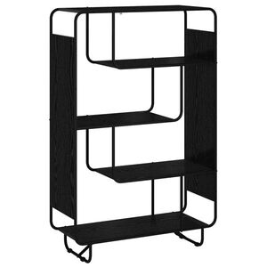 Imagine vidaXL Bufet înalt Stejar Negru 93.5 x 37.5 x 144 cm Lemn compozit