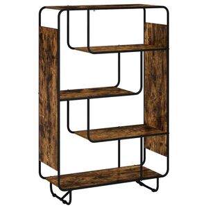 Imagine vidaXL Bufet înalt Stejar fumuriu 93.5 x 37.5 x 144 cm Lemn compozit