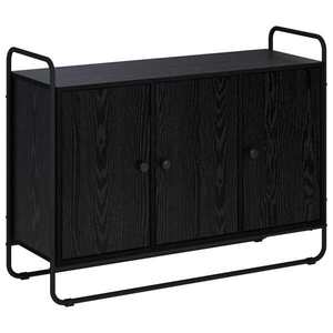 Imagine vidaXL Bufet Stejar Negru 102 x 35 x 75 cm Lemn prelucrat