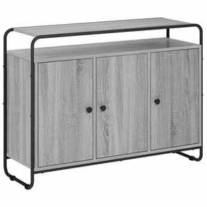 Imagine vidaXL Bufet Sonoma gri 102 x 35 x 75 cm Lemn compozit