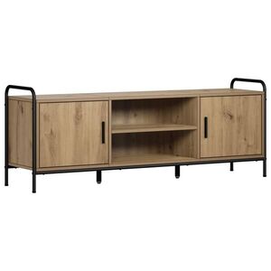 Imagine vidaXL Cabinet TV 133 x 33 x 50 cm Stejar Artizanal Lemn prelucrat