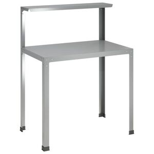 Imagine vidaXL Masă pentru ghivece 100 x 50 x 104 cm Oțel Galvanizat Argintiu