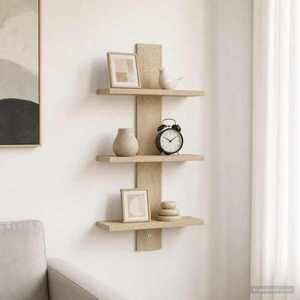 Imagine vidaXL Raft de perete Stejar Sonoma 30 x 13.5 x 64.5 cm Lemn prelucrat