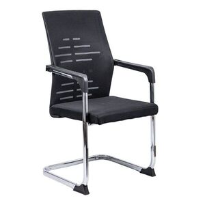 Imagine Scaun vizitator din mesh cu cadru tip sanie OFF 807 negru