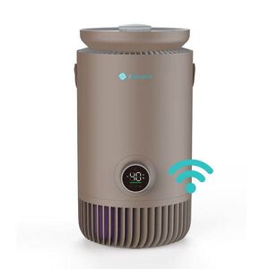 Imagine Purificator si Umidificator AlecoAir PU30 NUO Coffee, WiFi, Capacitate Umidificare 400 ml/h, True HEPA H13, Lampa UV-C, Ionizare