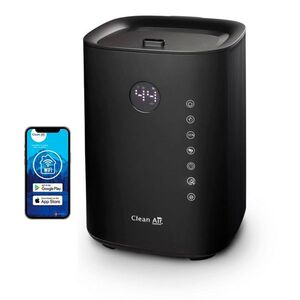 Imagine Umidificator si purificator Clean Air Optima CA604B Smart, WiFi, Difuzor de arome, Lampa UV-C, Ionizare, Display, Timer