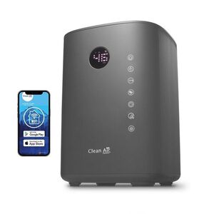 Imagine Umidificator si purificator Clean Air Optima CA605T, WiFi, Difuzor de arome, Lampa UV-C, Ionizare, Display, Timer