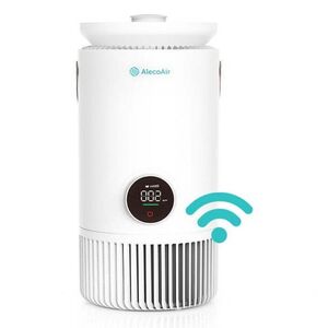 Imagine Purificator si umidificator AlecoAir PU50 Nuo, WiFi, Capacitate umidificare 600 ml/h, True HEPA, Lampa UV-c, Ionizare, PM 2.5