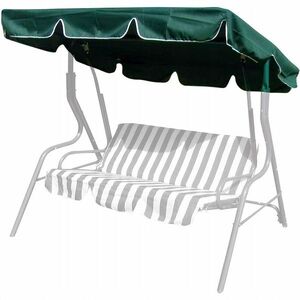 Imagine Copertină pentru balansoar Happy Green Stripy