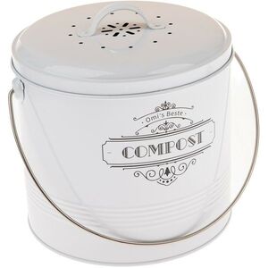 Imagine Recipient metalic pentru compost cu filtru de carbon 8 l