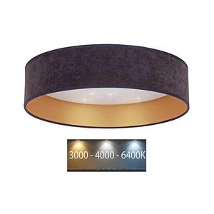 Imagine Plafonieră LED VELVET STAR LED/24W/230V d. 40 cm gri/aurie BRILAGI