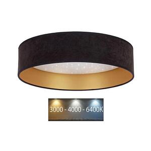 Imagine Plafonieră LED VELVET STAR LED/24W/230V d. 40 cm neagră/aurie BRILAGI